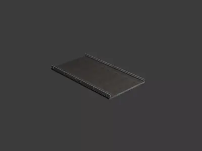 3D Model Rugged Road Track  3D model