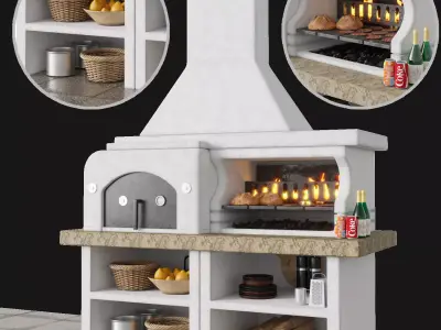 palazzetti grill 3D model