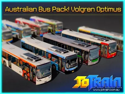 Australian Volvo B7RLE Volgren Optimus Bus 3D Model GameReady Low-poly 3D model