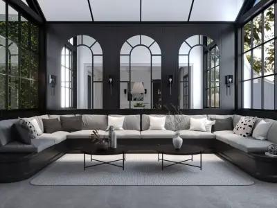 Dining Room Kitchen and Conservatory Modern Classic 3D model