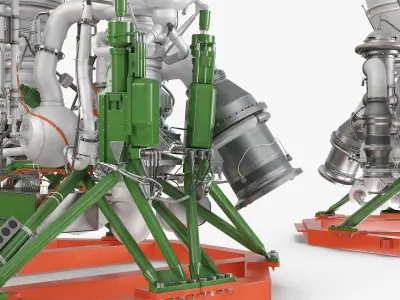  Russian RD 180 Dual Chamber Rocket Engine 