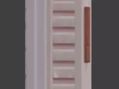 Lo-Fi Bedroom Window 3D Model V02 Low-poly 3D model