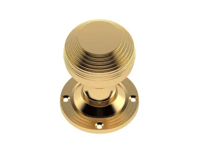 Reeded Mortice Door Knob 3D model