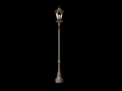 street old lamp 3d model 3D model