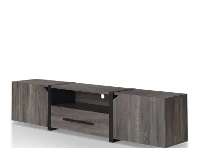 Quaniece TV Stand for TV - 2 Option 3D model