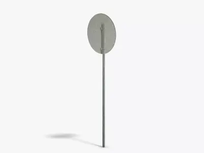 No Entry Sign Low-poly 3D model