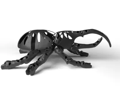 Hercules Dust Voronoi Low-poly 3D model