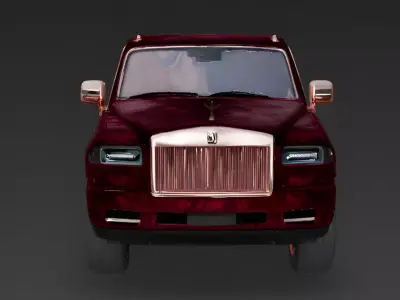 Velvet Wrapped Luxury Patrol SUV 3D Model Low-poly 3D model