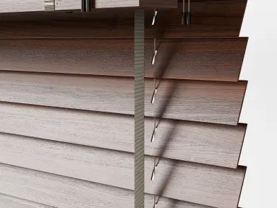 Wooden Blinds Set 11 3D model