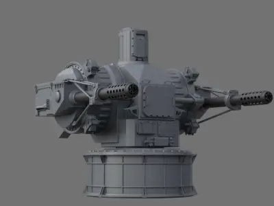 sci fi turret  3D model