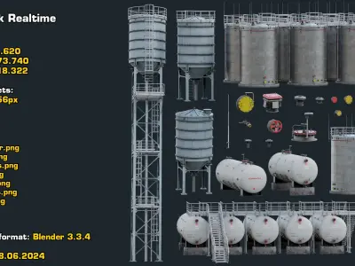  Industrial Storage Silo Pack Realtime 