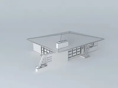 Retro House Free 3D model