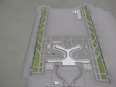 Kunming - Changshui International Airport - KMG Low-poly 3D model