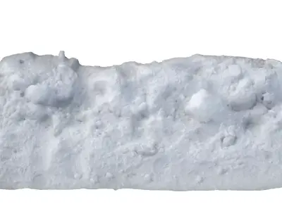 Snow scan 6 Low-poly 3D model