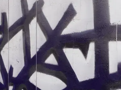 9 Walls with Graffiti paints as Textures Street Assets Low-poly 3D model