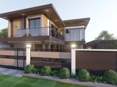 Meraki Villa1 Low-poly 3D model