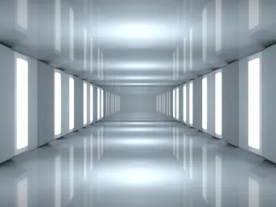 Sci Fi Corridor 3D model 59