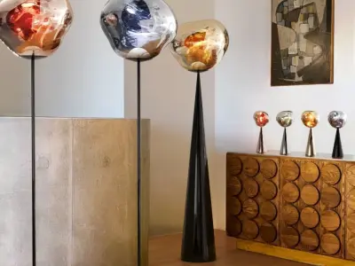 NEW Set  -TOM DIXON MELT - PORTABLE  Cone floor Slim  Fat table 3D model