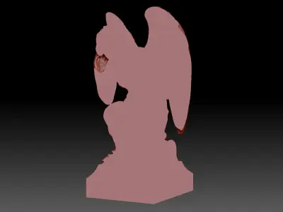 The grieving angel 3D print model