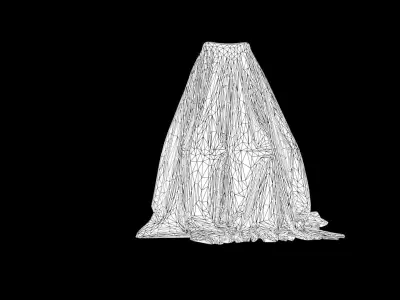 Fabric Cover 19 Low-poly 3D model
