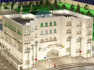 Hotel marocain building 3D model