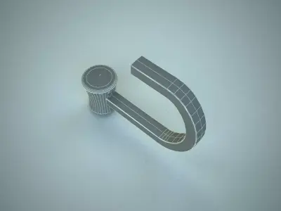Furniture Door Handle Knob 3d model 24 Low-poly 3D model