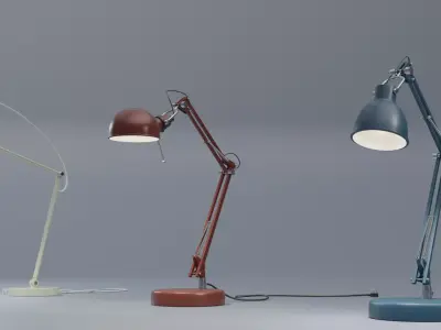 Table lamp 3D model 3D model