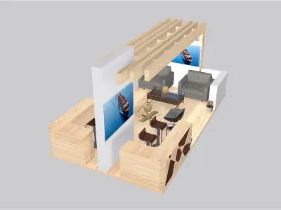 Exhibition Stand Stall Booth - K0010885 3D model