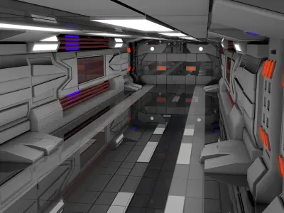 Sci Fi Interior  3D model