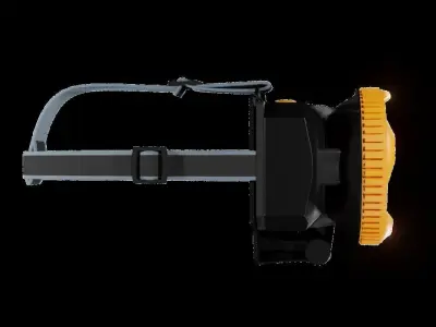 headlamp flashlight 3D model