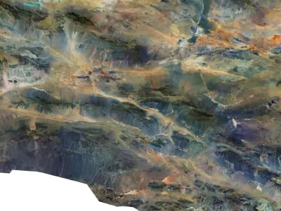 Mongolia Terrain 3D Map 3D model