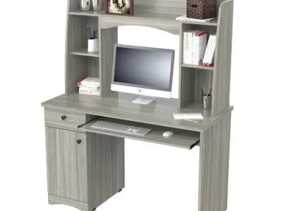 Eden Desk with Hutch 3D model