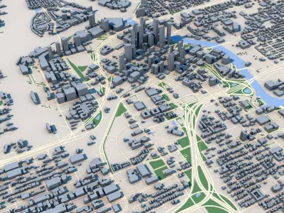 Tampa City Florida United States 3D model