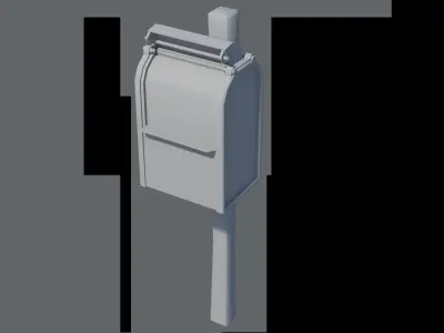 Mailbox mail box Low-poly 3D model