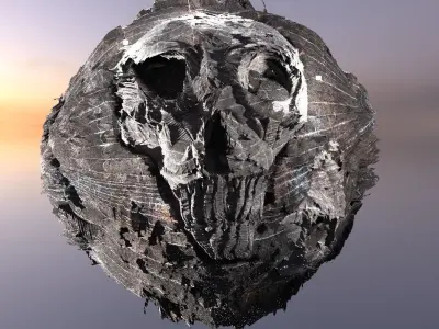 Nordor Dark Moon sculpture 3D model