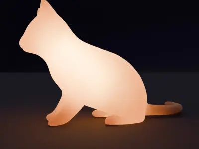 Indirect lighting for cats 3D model