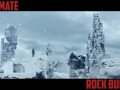 ULTIMATE ROCK  BUNDLE and  BONUS 4k Texture Variations 3D model