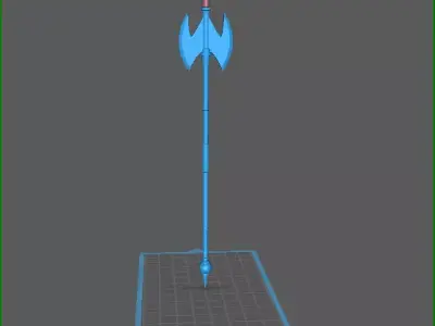 Boba Fett arena spear 3D model