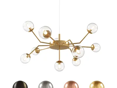 Atom Ceiling Lamp 3D model