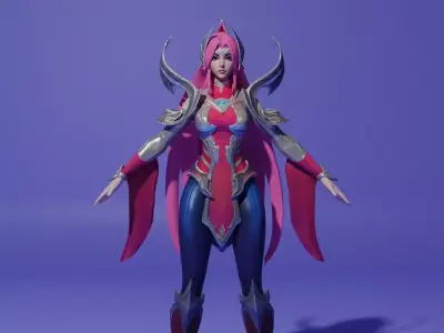 Irelia by Kstudios Low-poly 3D model