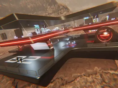 3D Showroom Level Kit Vol 25 Low-poly 3D model