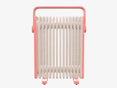 Electric heater radiator vertical  3D model