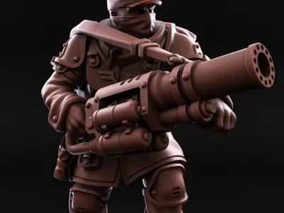 Shock Troops - Command Squad of the Imperial Force 3D print model