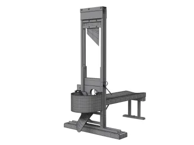 Pankrac nacist guillotine 3D model