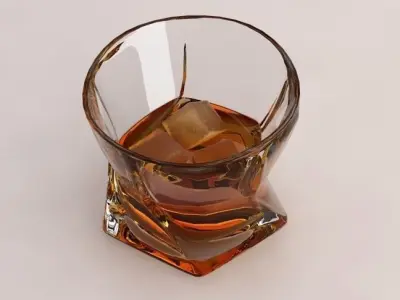 ICE CUBES Low-poly 3D model