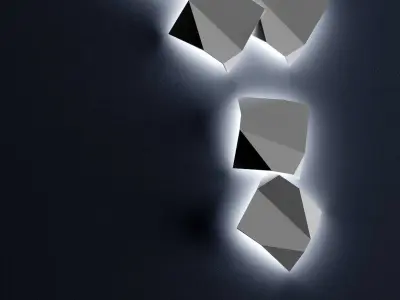 Origami Wall Lamp By Forstlight 3D model