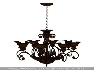 Ceiling Lamp Low-poly 3D model 3