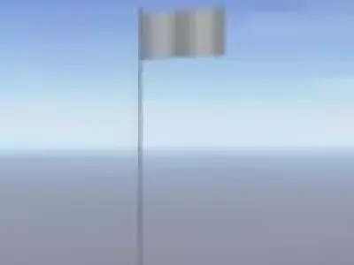 Flag plain Free 3D model