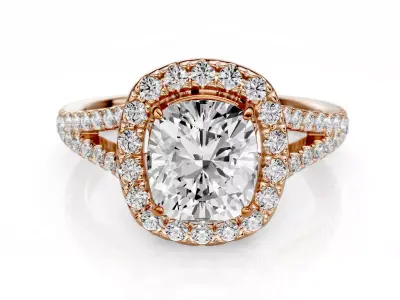 Engagement ring Lorena 1-50ct 3D print model