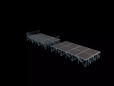 portable stage design 3D model